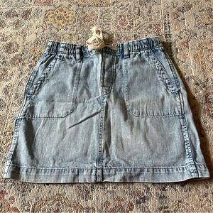 Woman’s denim GAP Gray Pencil Cargo Skirt Knee-length